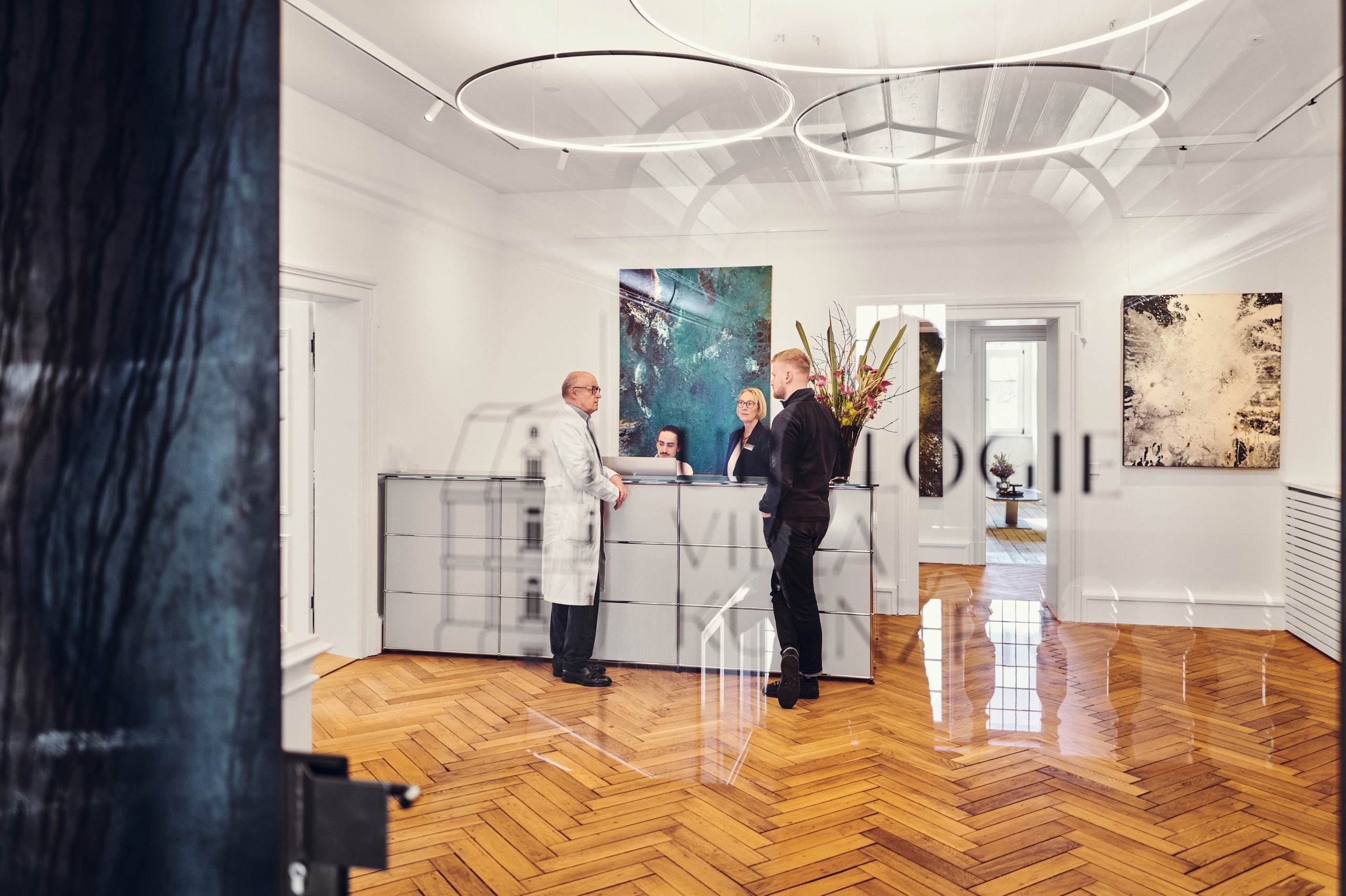 Empfangsbereich der Praxis Urologie Villa Kuenzer